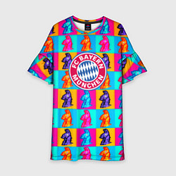 Платье клеш для девочки Fortnite x Bayern, цвет: 3D-принт
