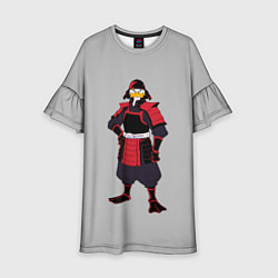 Детское платье Утка-самурай