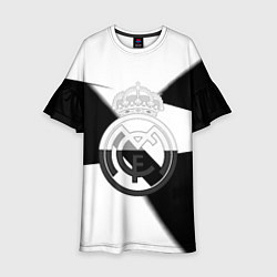 Детское платье Реал Мадрид геометрия полосы