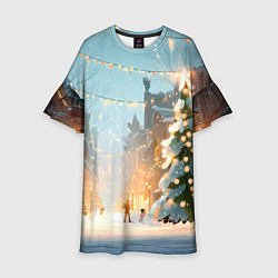 Детское платье Новогодняя елочка