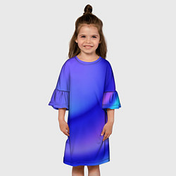 Платье клеш для девочки The color is multicolored, цвет: 3D-принт — фото 2