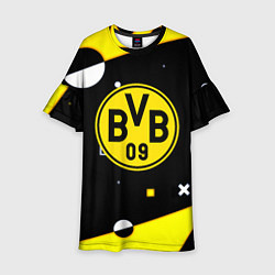Платье клеш для девочки Borussia геометрия текстура, цвет: 3D-принт
