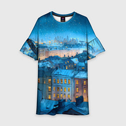 Детское платье Крыши зимнего Питера