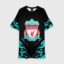 Детское платье Ливерпуль неон геометрия