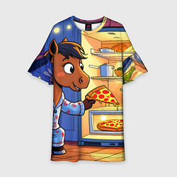 Детское платье Лошадка и пицца