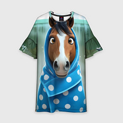 Детское платье Конь в полотенце