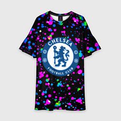 Детское платье Челси неоновые краски