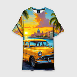 Детское платье Золотой закат над набережной