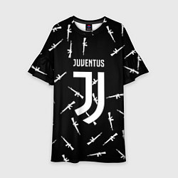 Детское платье Ювентус армейский стиль