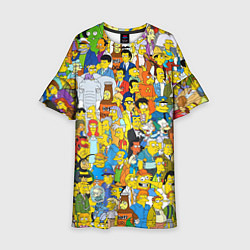 Платье клеш для девочки Simpsons Stories, цвет: 3D-принт