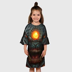 Платье клеш для девочки Roshan Rage, цвет: 3D-принт — фото 2
