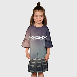 Платье клеш для девочки Imagine Dragons: Night Visions, цвет: 3D-принт — фото 2