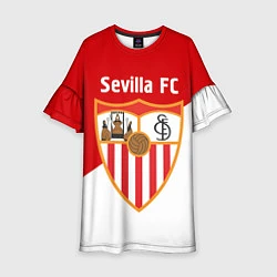 Платье клеш для девочки Sevilla FC, цвет: 3D-принт