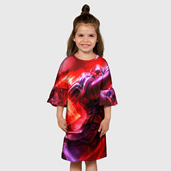 Платье клеш для девочки League of legends, цвет: 3D-принт — фото 2