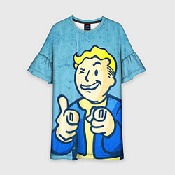 Платье клеш для девочки Fallout: It's okey, цвет: 3D-принт