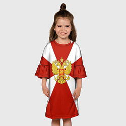 Платье клеш для девочки Флаг ВВ, цвет: 3D-принт — фото 2