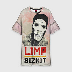 Платье клеш для девочки Limp Bizkit, цвет: 3D-принт