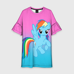 Платье клеш для девочки My Little Pony цвета 3D-принт — фото 1