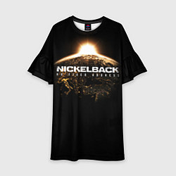 Платье клеш для девочки Nickelback: No fixed address, цвет: 3D-принт