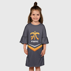 Платье клеш для девочки Fnatic Arrows, цвет: 3D-принт — фото 2
