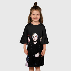Платье клеш для девочки My Chemical Romance, цвет: 3D-принт — фото 2