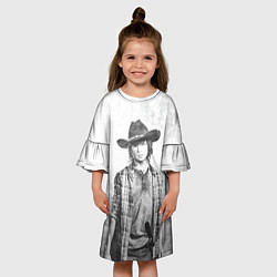 Платье клеш для девочки Карл, цвет: 3D-принт — фото 2