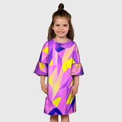 Платье клеш для девочки Texture, цвет: 3D-принт — фото 2