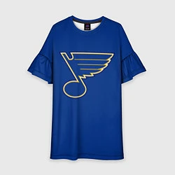 Платье клеш для девочки St Louis Blues: Tarasenko 91, цвет: 3D-принт