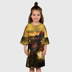 Платье клеш для девочки Dark Souls: Braveheart, цвет: 3D-принт — фото 2