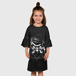 Платье клеш для девочки Pirate Station: Dark Side, цвет: 3D-принт — фото 2