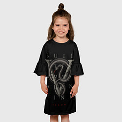 Платье клеш для девочки BFMV: Venom, цвет: 3D-принт — фото 2