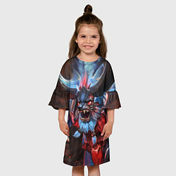Платье клеш для девочки Spirit Breaker Rage, цвет: 3D-принт — фото 2