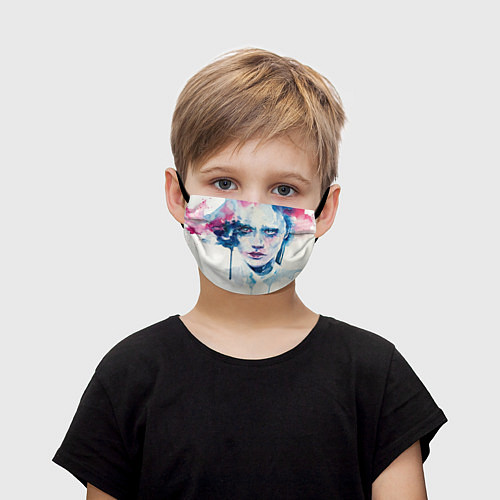 Детская маска для лица Акварель / 3D-принт – фото 1