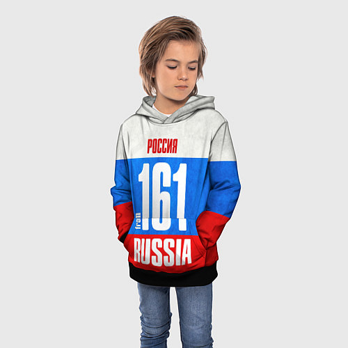 Детская толстовка Russia: from 161 / 3D-Черный – фото 3