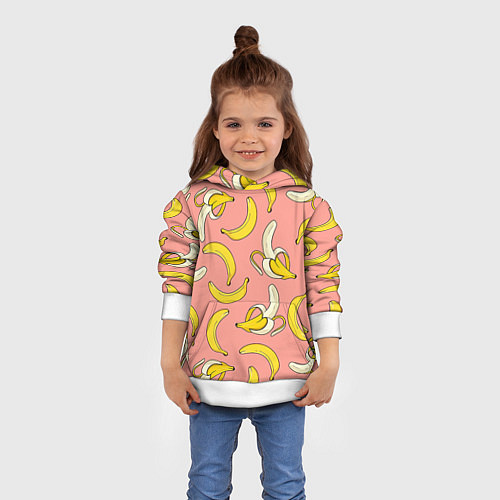 Детская толстовка Банан 1 / 3D-Белый – фото 4