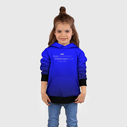 Толстовка-худи детская BSOD, цвет: 3D-черный — фото 2