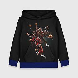 Толстовка-худи детская Michael Jordan Style, цвет: 3D-синий