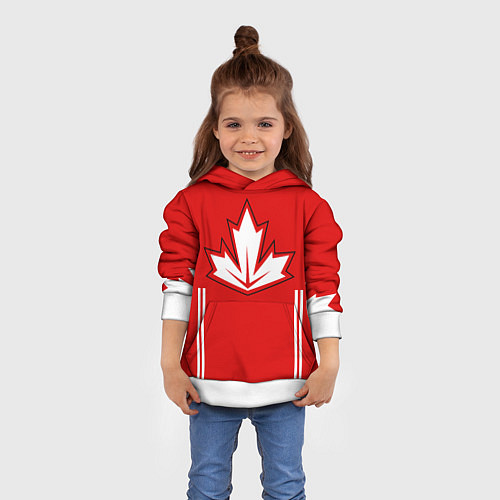 Детская толстовка Сборная Канады: домашняя форма / 3D-Белый – фото 4