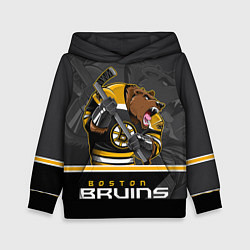 Толстовка-худи детская Boston Bruins, цвет: 3D-черный