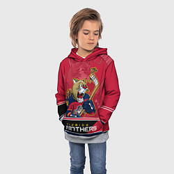 Толстовка-худи детская Florida Panthers, цвет: 3D-меланж — фото 2