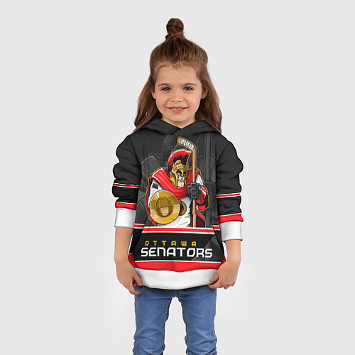 Детская толстовка Ottawa Senators / 3D-Белый – фото 4