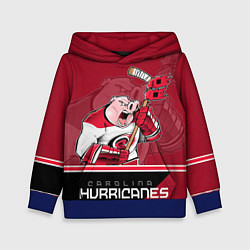 Толстовка-худи детская Carolina Hurricanes, цвет: 3D-синий