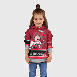 Толстовка-худи детская Carolina Hurricanes, цвет: 3D-меланж — фото 2