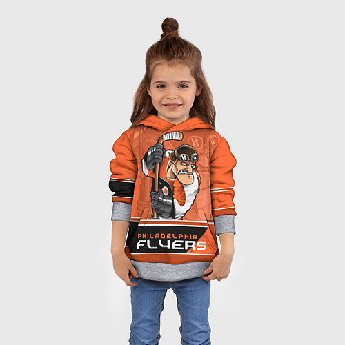 Детская толстовка Philadelphia Flyers / 3D-Меланж – фото 4