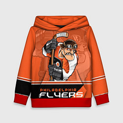 Толстовка-худи детская Philadelphia Flyers цвета 3D-красный — фото 1