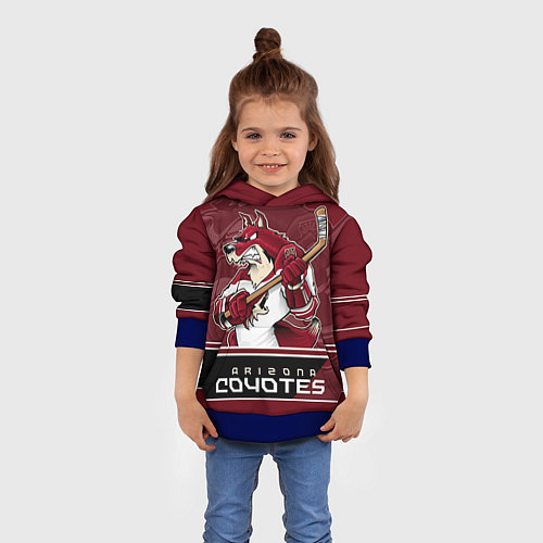 Детская толстовка Arizona Coyotes / 3D-Синий – фото 4