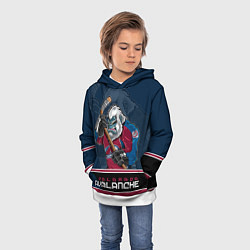 Толстовка-худи детская Colorado Avalanche, цвет: 3D-белый — фото 2