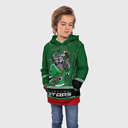 Толстовка-худи детская Dallas Stars, цвет: 3D-красный — фото 2