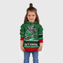 Толстовка-худи детская Dallas Stars, цвет: 3D-красный — фото 2