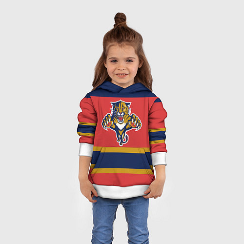 Детская толстовка Florida Panthers / 3D-Белый – фото 4